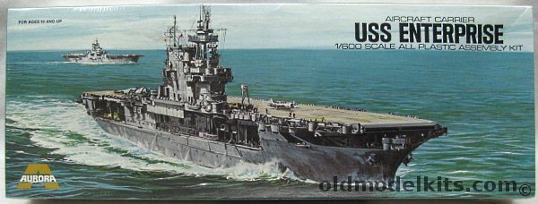 Aurora 1/600 USS Enterprise Carrier CV-6 WWII, 714 plastic model kit